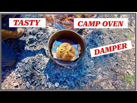 Traditional Camp Oven Damper | Easy Aussie Bush Bread Recipe Over Fire.