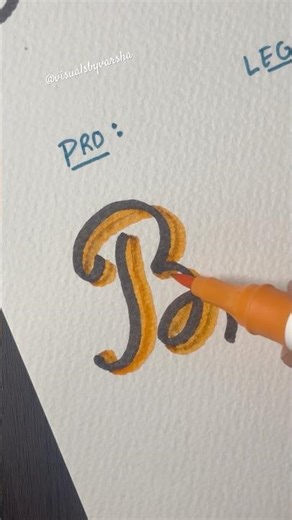4 Ways to Write Letter B | Calligraphy & Hand Lettering Styles #visualsbyvarsha
