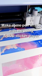 2.5K views · 37 reactions | 殺✨First time using A-SUB sticker paper to create a pen wrap. Let me show you! Shop link ：https://bit.ly/42FwYd5 #asub #asubpaper #craft #diy #foryou #fyp #sticker #stickers #stickerpaper #penwraps #cricut #cricutprojects | A-SUB | Facebook