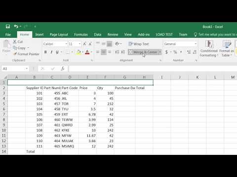 MS Excel Insert Sheet Rows and Columns