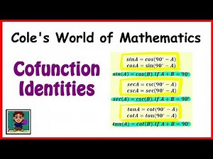 Cofunction Identities ❖ Trigonometry