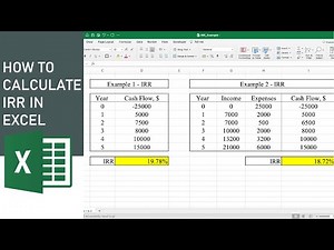 How to Calculate IRR in Excel
