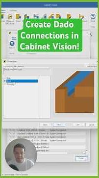 How to Create a Simple Dado Connection in Cabinet Vision!