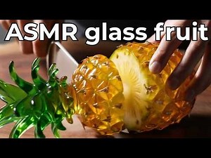 2 Hours Compilation of AI GLASS FRUIT and VEGETABLE cutting ASMR for sleep and study