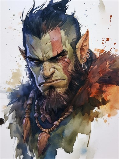 Watercolour Style D&D, Sci-fi or Fantasy Character Portrait - Etsy