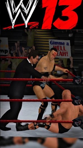 Mr McMahon Attacks Stone Cold in the Ring 😱 | Rock vs Stone Cold WrestleMania | WWE 2K13 #shorts1