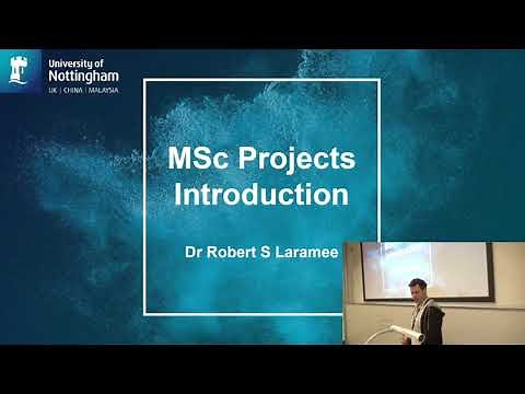 Introduction to MSc Projects in Computer Science
