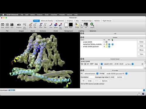 Fit an AlphaFold database model to a cryoEM map