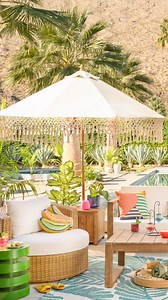 The🌟savviest🌟 storage solution of the season is our Paulo Umbrella Side Table. It’s designed to hold up your patio umbrella ⛱️ while keeping outdoor essentials out of sight. Shop side tables at the LikeShop link in our bio. #WorldMarket #OutdoorDecor #OutdoorFurniture #OutdoorStorage | World Market
