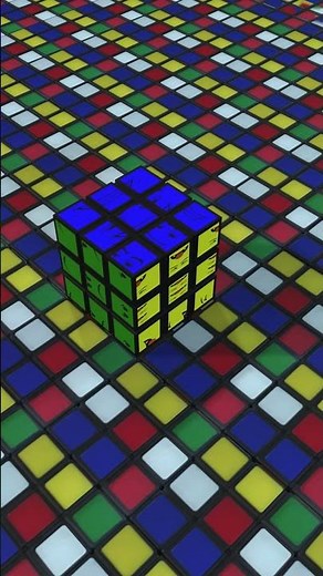 Infinite Rubik's Cube Physics Simulation 🧩 #3danimation #roblox #asmr