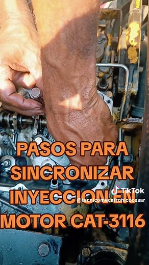 Calibración de inyectores en motor Caterpillar 3116