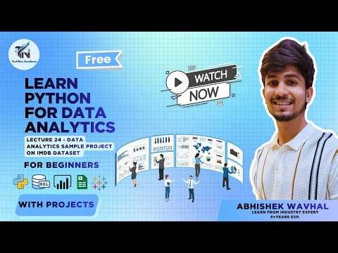 IMDb Dataset Data Analysis Project | Real-World Python Portfolio Project | Lecture 24