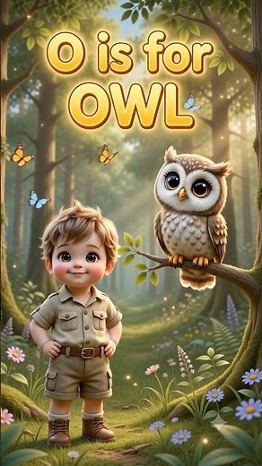 O is for OWL! 🦉 Learn ABCs in the Forest | Cute Toddler Songs & Rhymes #alphabetforkids