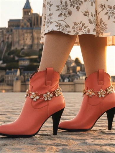 These boot chains make that soft little sound when you walk and honestly that’s how you know you’re doing it right 😌✨ Handmade in the USA, lightweight, adjustable, and full of personality. Comment 🔥 if you’d wear these with your favorite boots. #BootTok #WesternBling #StyleSoundtrack #CowgirlStyle #AlwaysStyle4You #parisfashionweek #parisfrance #Versailles #versaillespalace #versaillesfashion