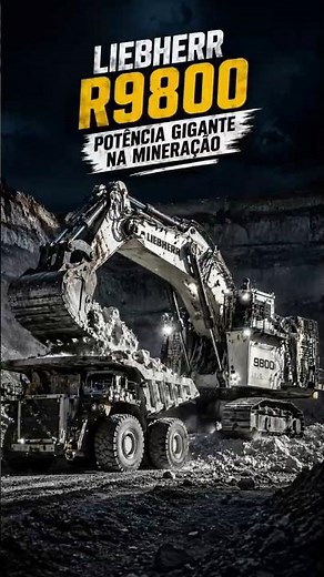 The raw power of mining 😳 Liebherr R9800 in action!