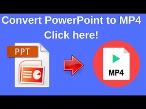 How to Convert PowerPoint to MP4 format quickly and easily!
