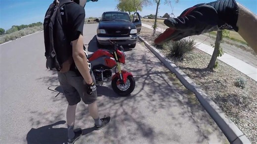 Rider crashes directly into tree during off-road motorcycle adventure