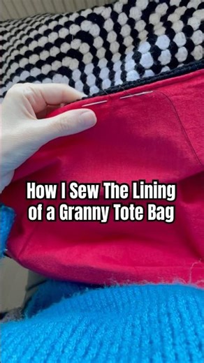 Sew The Lining To A Crochet Bag Like A Pro #crochettips #crochetbag #handmade