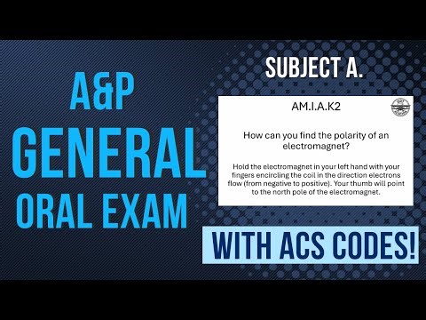 2025 FAA A&P General Oral Test Questions on Subject A. Electricity (1/12)