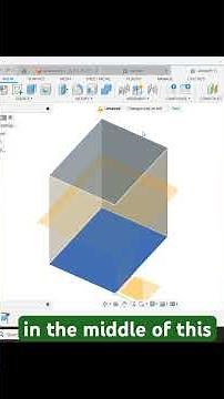 How to create mid plane inside component. #fusion360