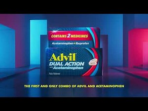 Advil Dual Action with Acetaminophen and Ibuprofen for 8 Hour Pain Relief, Coated 144 ct Caplets