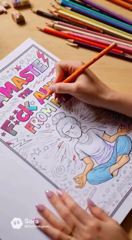 Sweary Adult Coloring Book | Funny Stress Relief Pages (PDF Download) - Etsy