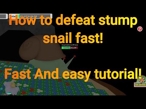 Easy Guide on How To Defeat Stump Snail Fast! (BSS)