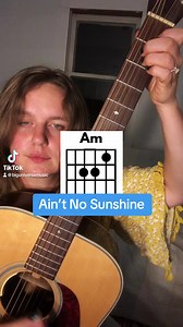 Aint No Sunshine on Guitar #beginnerguitar #easyguitar #guitarforbeginners #guitartutorialonline #guitartutorial #guitarlesson | Big Universe Music