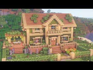 [Minecraft] 🌿🌼 Aesthetic Cottage House Tutorial