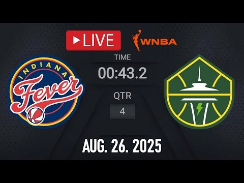 WNBA LIVE! Indiana Fever vs Seattle Storm LIVE | August 26, 2025 | WNBA Regular Season | NBA 2K25
