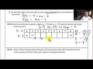 Lesson 2.2 A(1) - Writing Linear Functions from Arithmetic Sequences