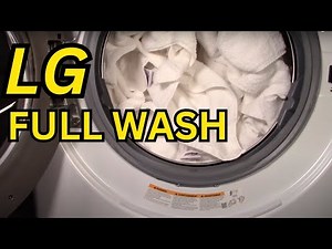 Full Wash: LG WM3500CW HUGE Load of Bath Towels