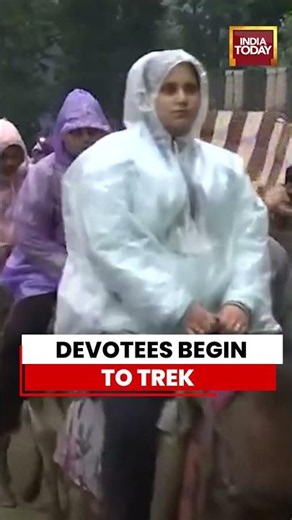 Amarnath Yatra 2026: Devotees Begin Trek From Baltal Base Camp #amarnathyatra