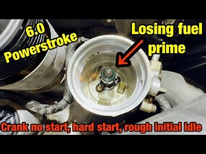 6.0 losing fuel prime...HARD START