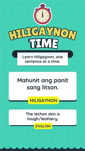 Learn Hiligaynon, one sentence at a time.