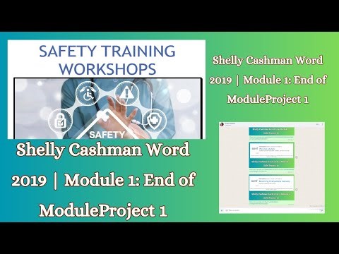 Shelly Cashman Word 2019 | Module 1: End of Module Project 1 #shellycashmanword2019 #module1