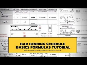 Bar Bending Schedule (BSS) Basics Formula Calculations You Must Know - Calculate Length Cutting
