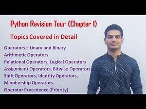 Python Revision Tour | Class 12 Computer Science with Python (Video 2)