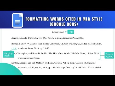 MLA Works Cited in Google Docs 2026 | Formatting Works Cited Page in MLA Style Google Docs