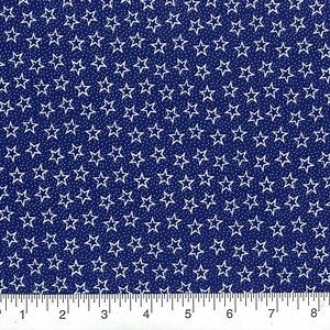 Patriotic Blue Background White Stars Quilting Fabric for Valor Independence Day Cotton Quilting Fabric by the Half Yard Celebration Decor 4 - Etsy