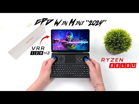GPD Win Mini Ryzen 8840U First Look, New VRR Screen + Faster APU! Hands On Testing