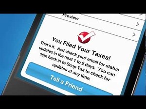 TurboTax SnapTax Mobile App - iPhone and Android Tax App - TurboTax Video Demo