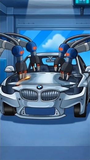 Future of Automotive Manufacturing: BMW Assembly Line Animation