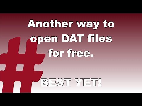 Open DAT files for FREE – Best Method Yet // Tip 70