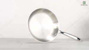 Switch to our 100% Healthy Tri-ply stainless steel Frypan today💚! Shop Now🛒 ✅304 food grade stainless steel ✅No harmful chemical coatings ✅No food burning/sticking ✅ISO certified cookware ✅Easy cleaning | The Indus Valley