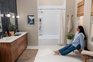 4.6K views · 19 reactions | Small upgrades, big impact ✨ From sleek shelves to handheld shower heads, the right accessories can turn your bath into a more functional and stylish space. Ready to customize your comfort? | Bath Fitter | Facebook