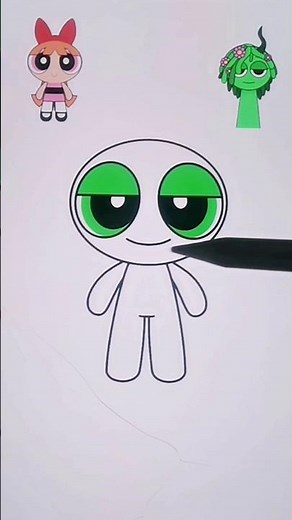 Blossom + Vineria FUSION?! 🌸🌿 The Cutest Powerpuff x Sprunki Mix Ever! 🤯💚 #shorts