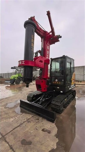 Sany 60 Mini Rotary Drilling Rig, pile driving depth up to 12 meters, #automobile #workingrigs
