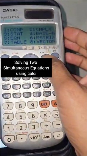 Simultaneous Equations by Calci| step by Step tutorial #firstyearengineering#Engineeringmathematics