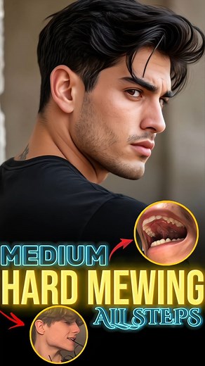 𝐀𝐬𝐚𝐝 on Instagram: "Mewing All Steps 🔥 . . . #mewing #jawline #orthotropics #beauty #face #tongueposture #jaw #posture #fitness #mewingtransformation #jawliner #maxilla #mikemew #cheekbones #jawlinegoals #teeth #mew #masseter #jawlineexercise #jawlines #jawworkout #nosebreathing #mandible #jawlineonpoint #jawmuscleworkout #jawmuscles #masculook #jordanbarret #orthodontics #beautifulface"